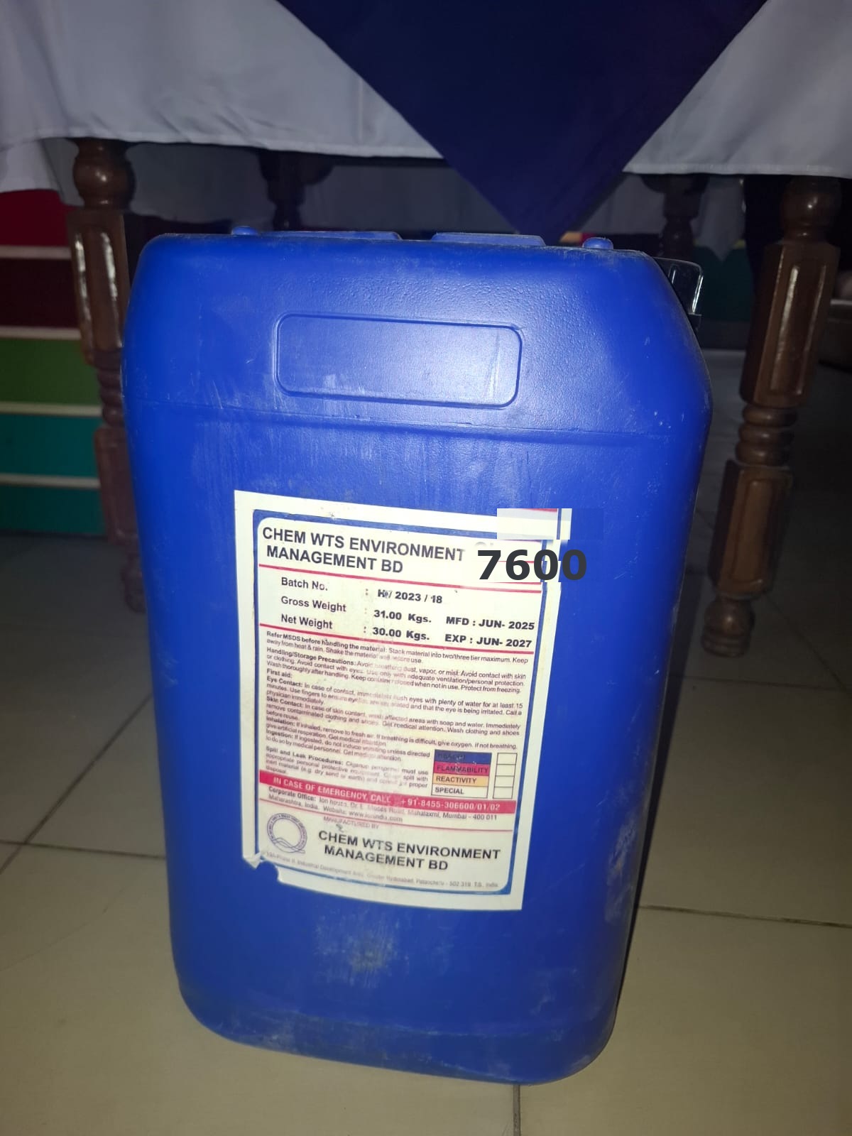 Oxidizing Biocide Weekly Dose Chemical